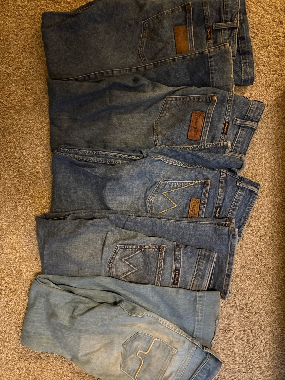Women’s Wrangler and Kimes Jeans. YOUR PICK. multiple different style jeans